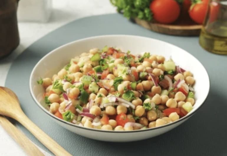 Mixed bean salad with diced vegetables at Sakura Asian Dining & Bar