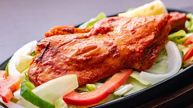 Half tandoori chicken at Sakura Asian Dining & Bar
